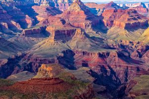 Photos en couleur - Paysage de Grand Canyon au soleil couchant