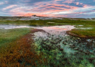 paysage d'Islande au coucher de soleil