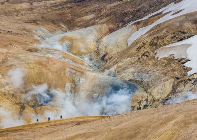 paysage d'Islande avec fumerolles
