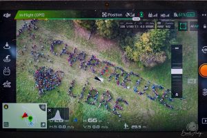 Reportage Droit à la nature - Slogan Chartreuse libre vu par un drone