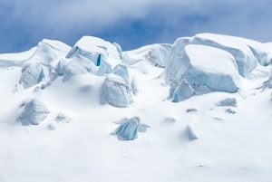 Paysage montagne séracs glacier
