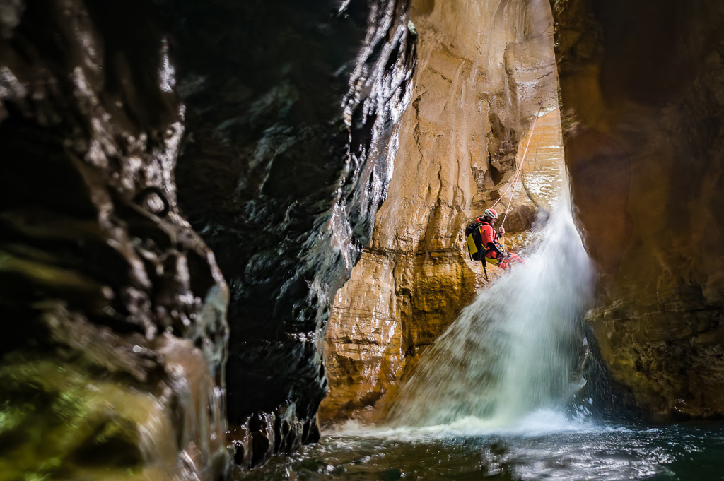 descente canyoning rappel