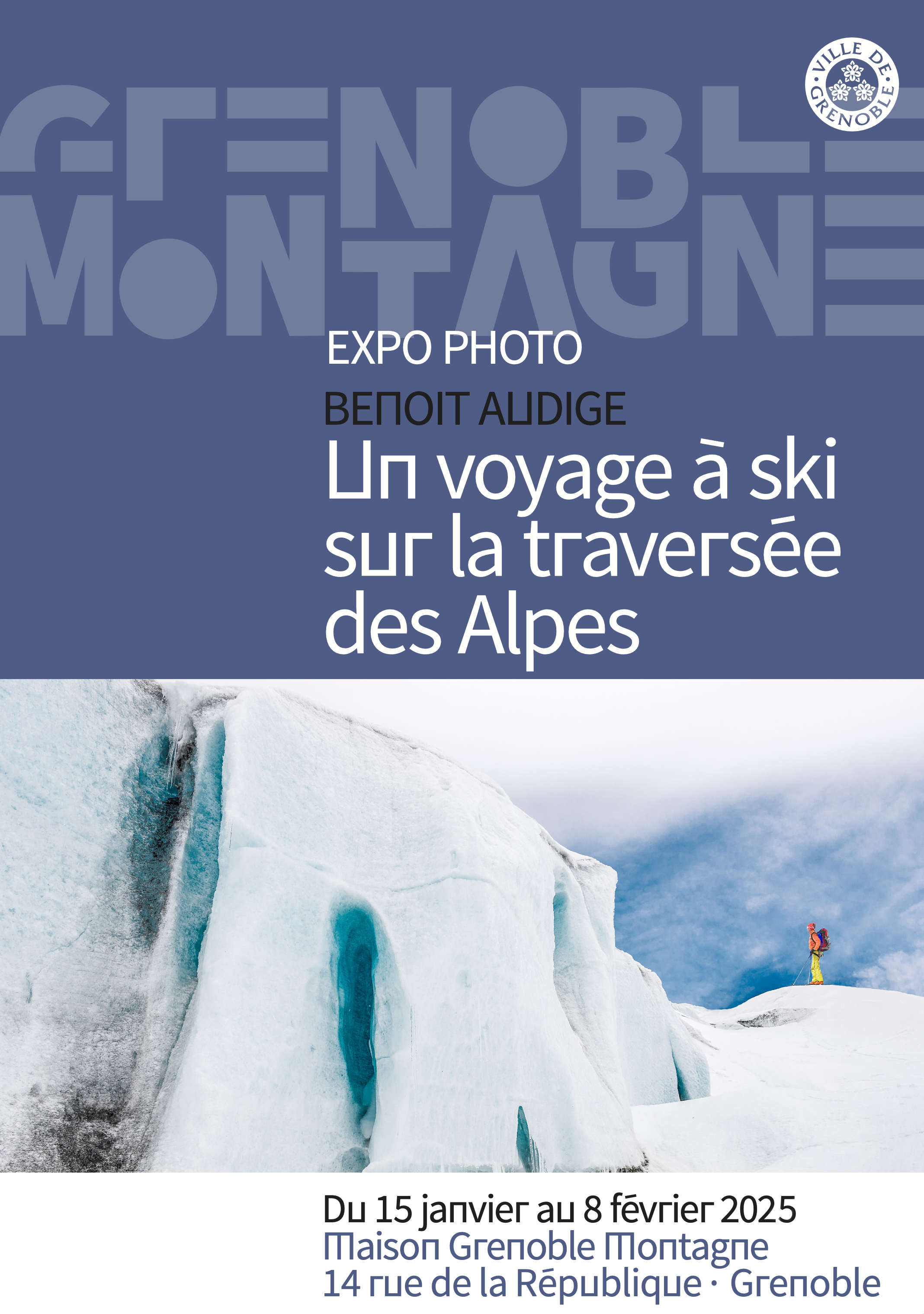 affiche exposition traversée des Alpes