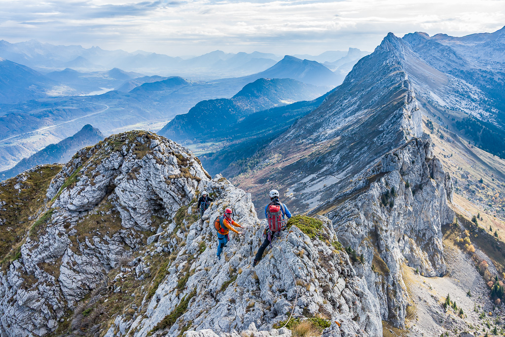 escalade du Cornafion dans le vercors