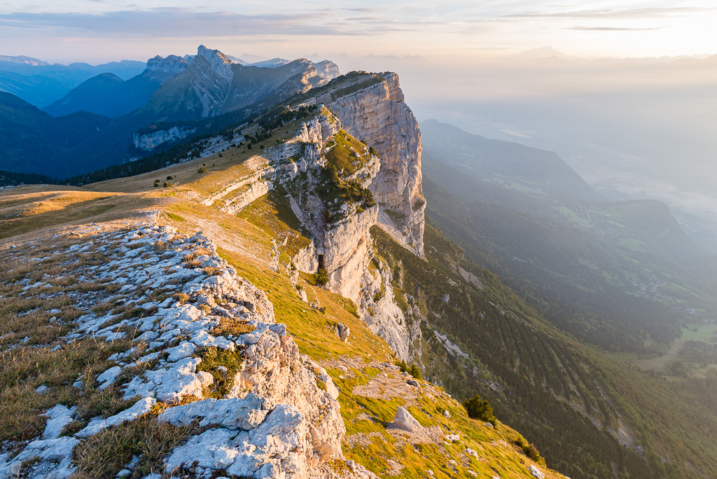 Lever de soleil sur le massif de la Chartreuse