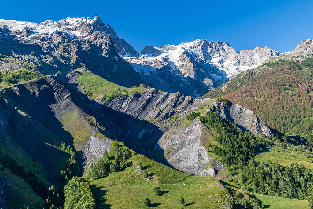La meije et le rateau dans les Ecrins
