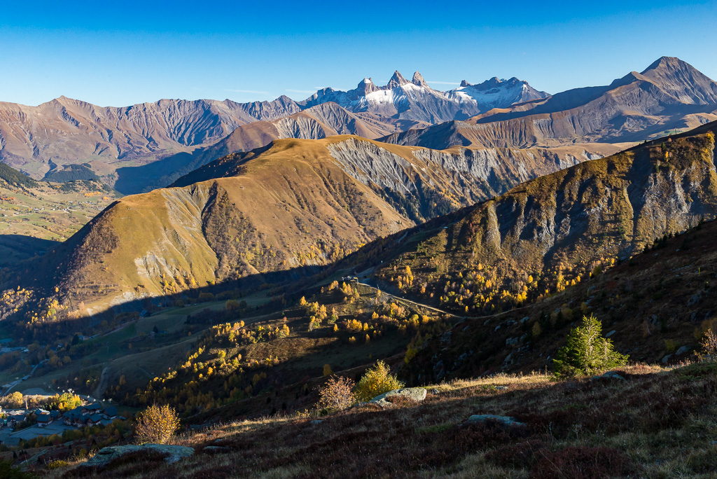 Aiguilles d'Arves au coucher de soleil