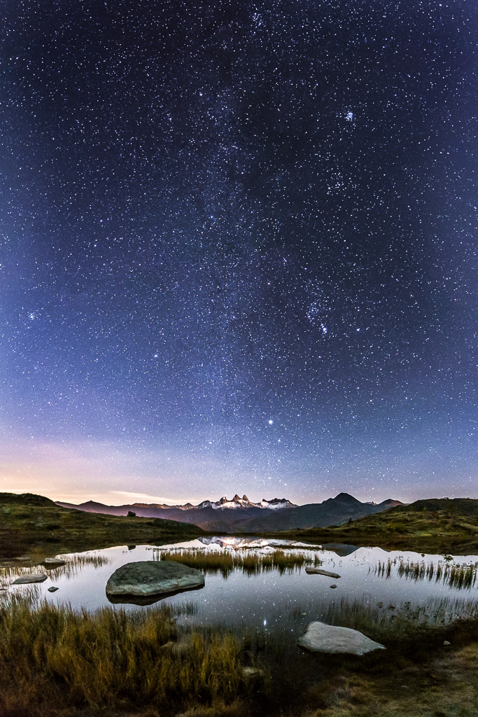 Voie lactée au dessu du lac Guichard