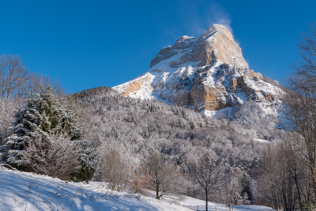 La dent de Crolles en hiver