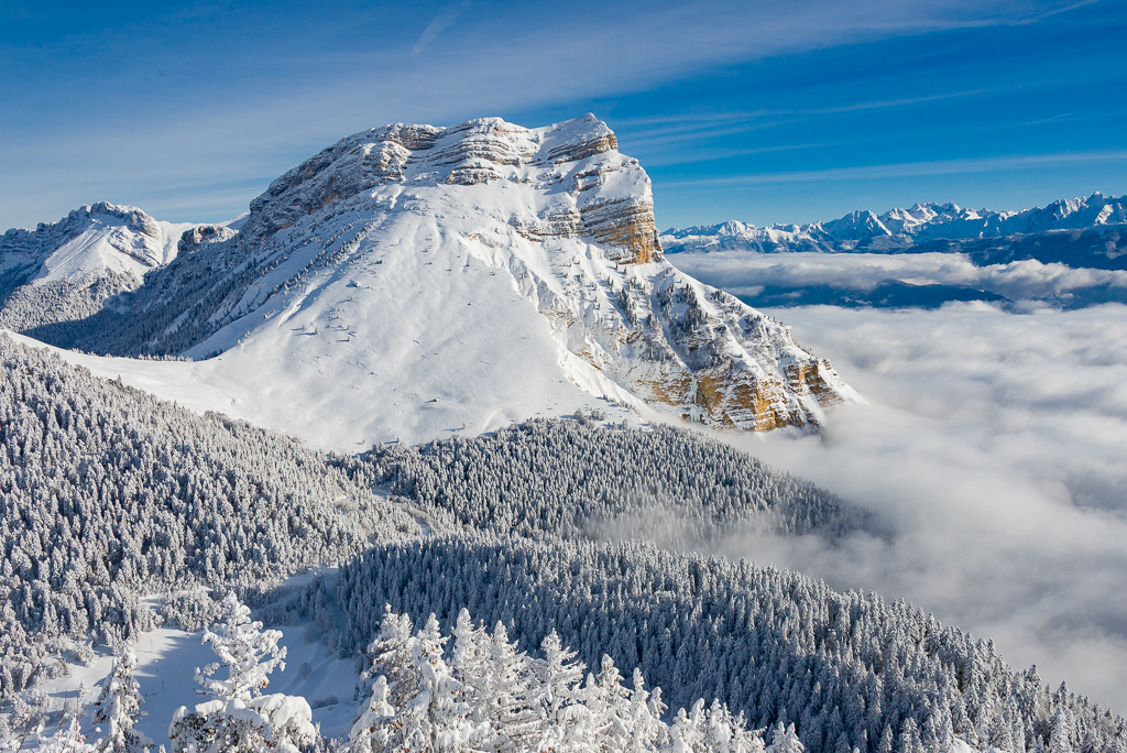 La Dente de Crolles en hiver