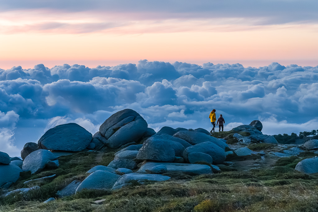 lever de soleil au refuge Prati en Corse