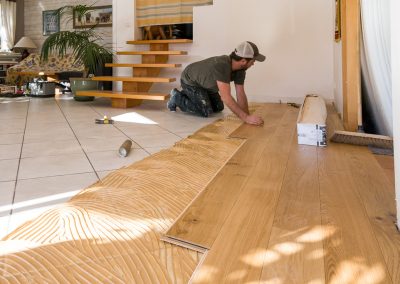 Reportage entreprise artisant parquet